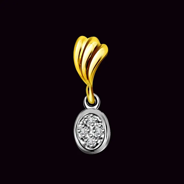 Secret Crush - Real Diamond Two Tone Pendant (P239)