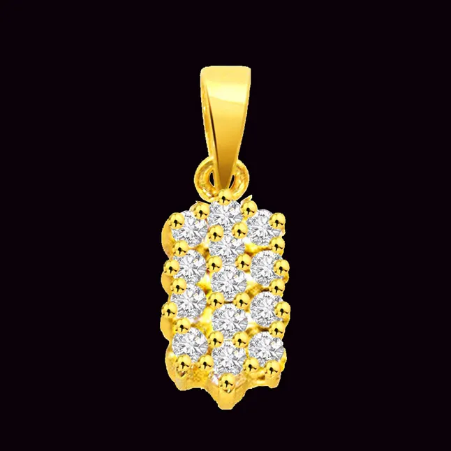 Sunshine - Real Diamond Pendant (P247)