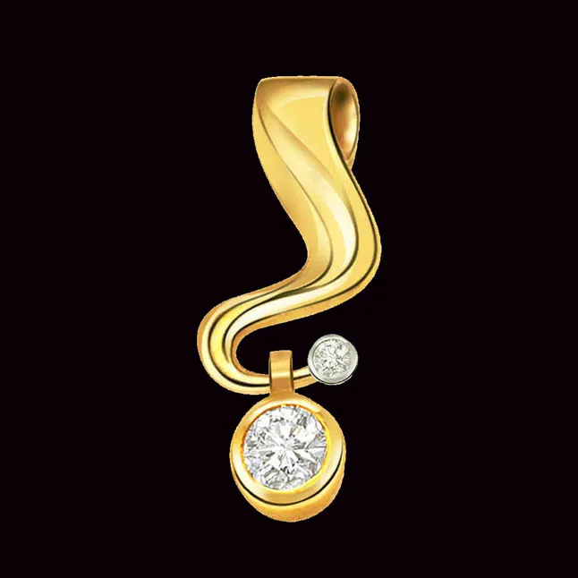 Brilliant Real Diamond Solitaire Pendant (P252)