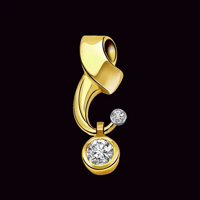 Timeless Creation - Real Diamond Solitaire Pendant (P253)