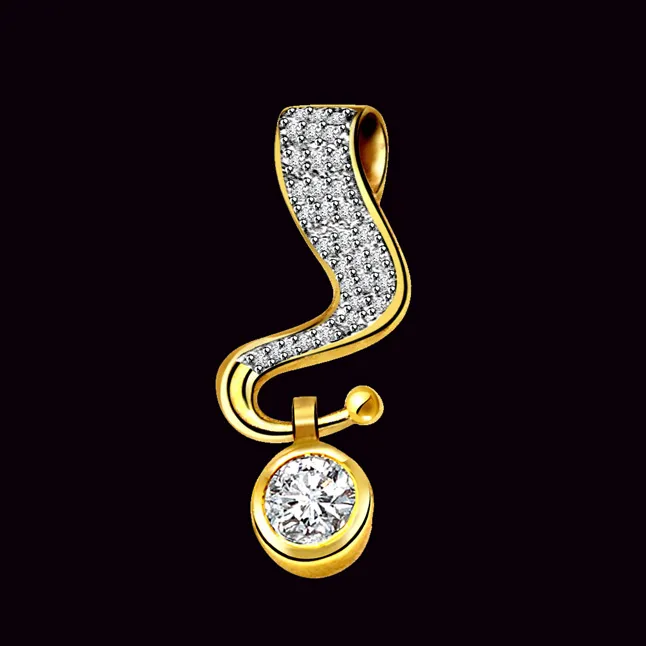 Sparkling Surprise - Real Diamond Pendant (P254)