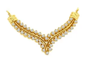 Stone Studded Infinity 0.48 cts Diamond Necklace Pendants P2648 Necklaces