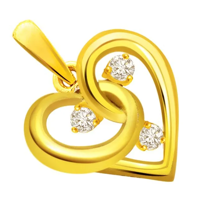 Perfect Style Diamond Heart Pendants