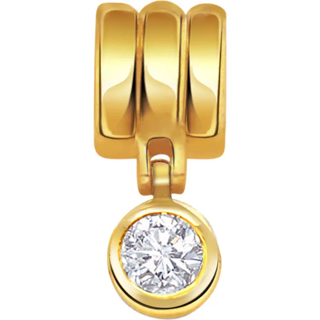 Simple Brilliant Diamond Solitaire Pendants -Solitaire