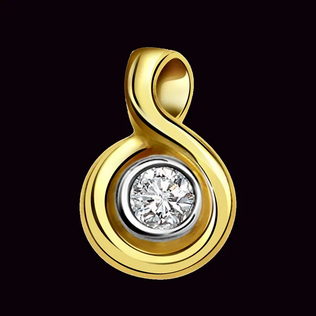 Special Real Diamond Solitaire Pendant (P285)