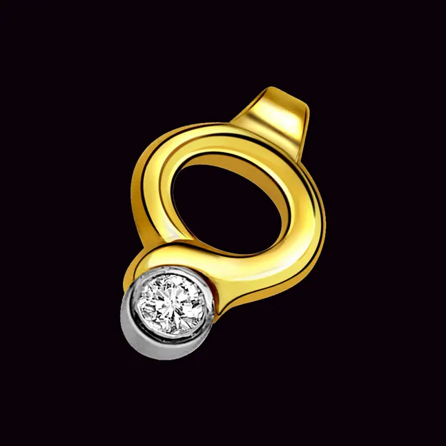 Brilliant 0.10 ct Diamond Solitaire Pendants -Solitaire