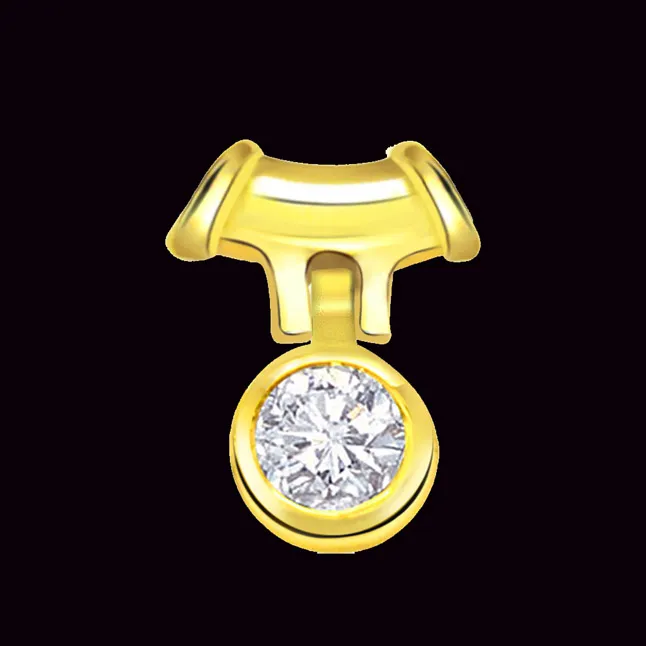 Diva Desire Stylish Real Diamond Solitaire Pendant (P294)