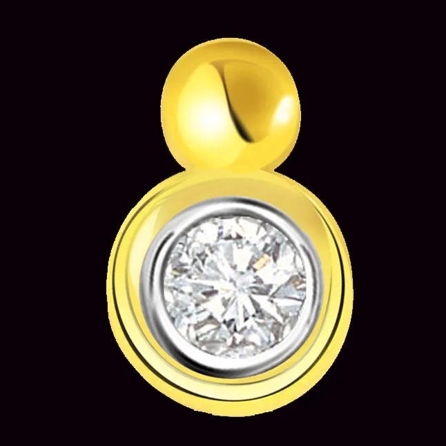 Super Stardom Solitaire Real Diamond Pendant (P303)