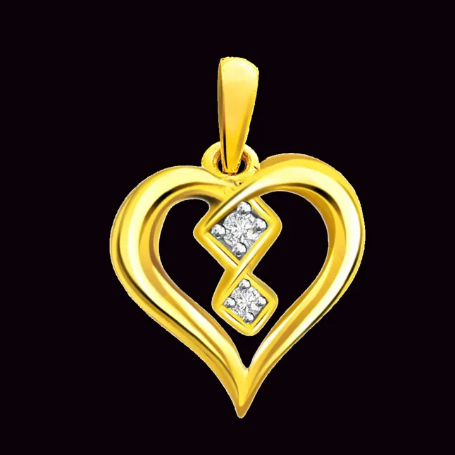 Art at Heart 0.04cts Real Diamond Pendant (P355)