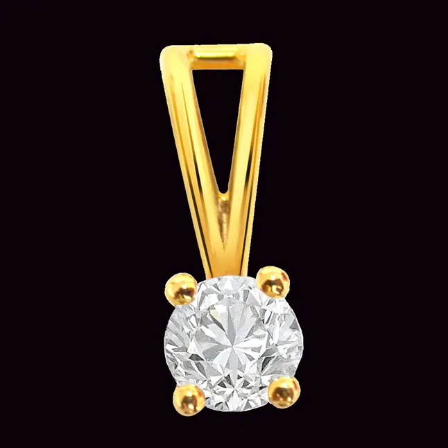 Eternal Spark: The Wonderful Love Diamond Solitaire Pendant (P35)