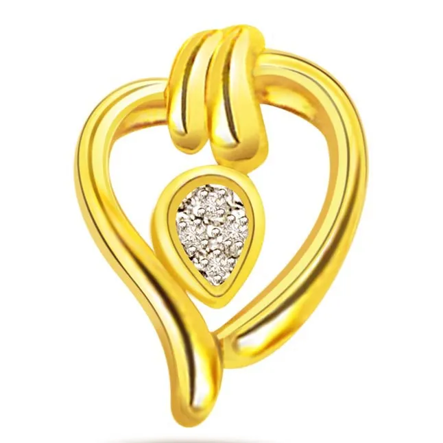 Heart Goddess 0.05ct Diamond Pendants P360