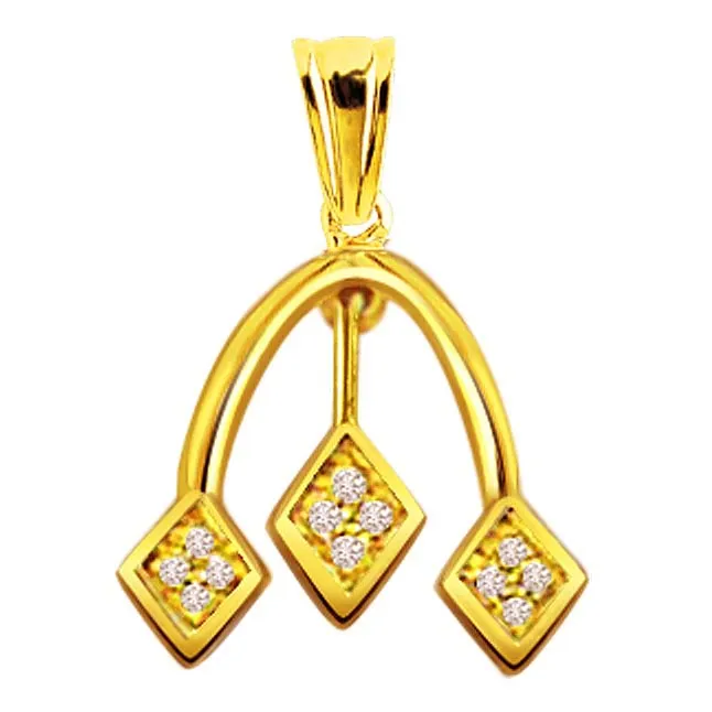 Drop of Love Diamond Pendants P372 -Designer Pendants