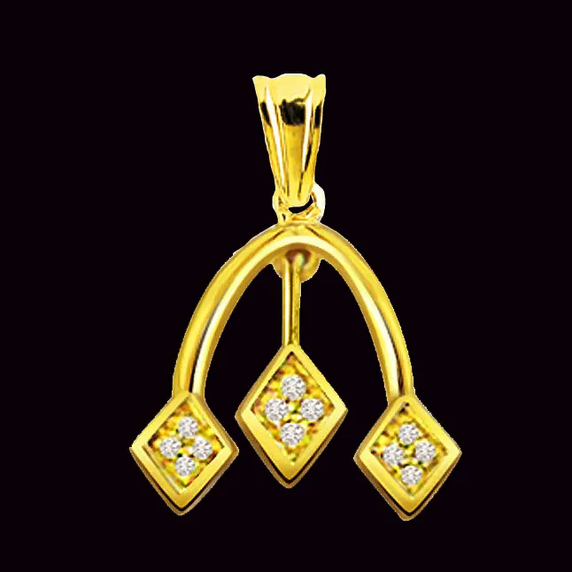 Drop of Love Diamond Pendants P372 -Designer Pendants