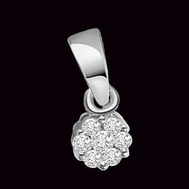 Brilliant Real Diamond Pendant (P37)