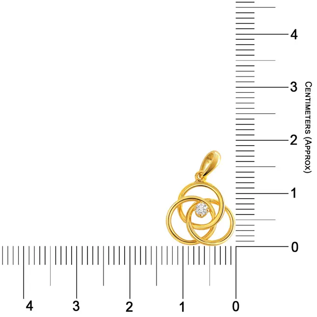 Infinite Radiance: Spiral Diamond Solitaire Pendant (P1391)