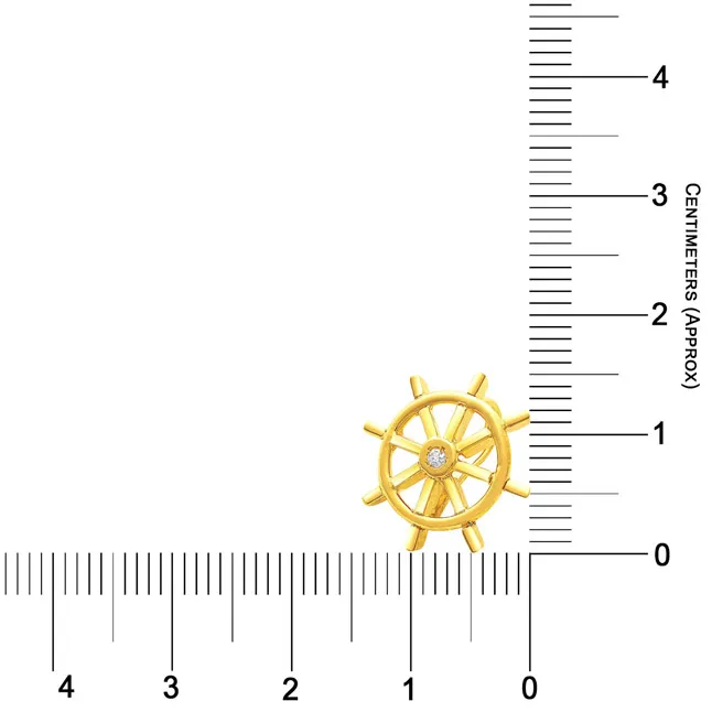 Wheel Pendant - Real Diamond Pendant (P415)