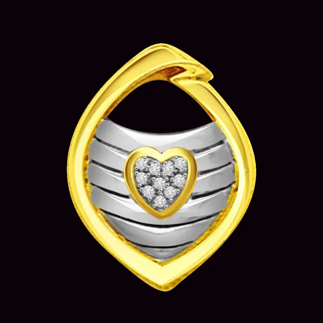 Diamond Heart Shape Pendants For Her