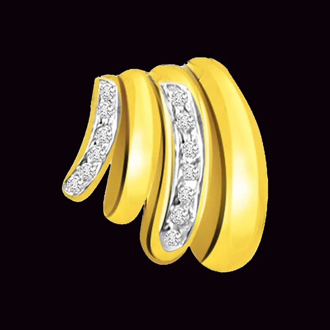 Golden Fingers 0.20cts Real Diamond Pendant (P434)