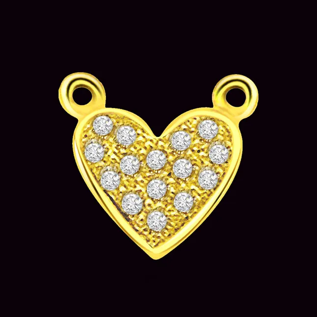 Heart Galaxy 0.10cts Real Diamond Pendant (P459)