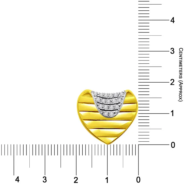 Divine Heart 0.34cts Real Diamond Pendant (P493)