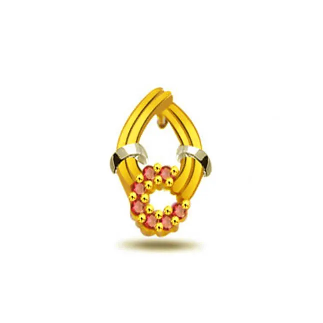 Pure Emotion -0.21ct Ruby Pendants -Diamond -Ruby