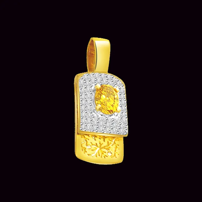 Gold Galore - 0.35cts Real Diamond Gold Pendant (P538)