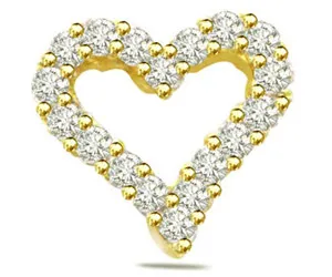0.40ct Diamond Heart Shape Pendants