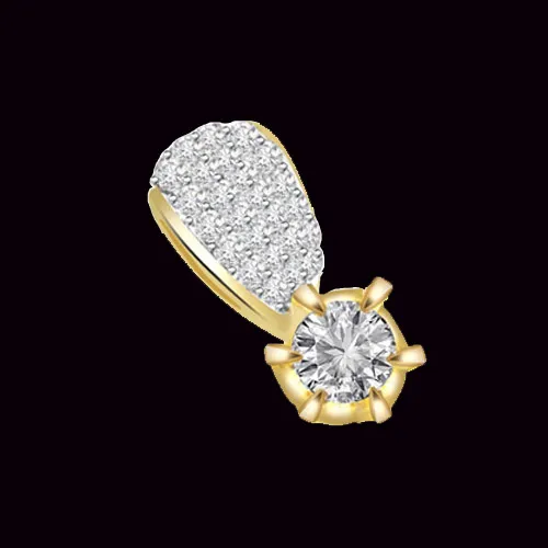 Pure Sparkle - Trendy Real Diamond Pendant (P556)