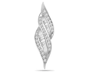 Spiral Passion -0.20 cts White Gold Diamond Pendants -White Gold