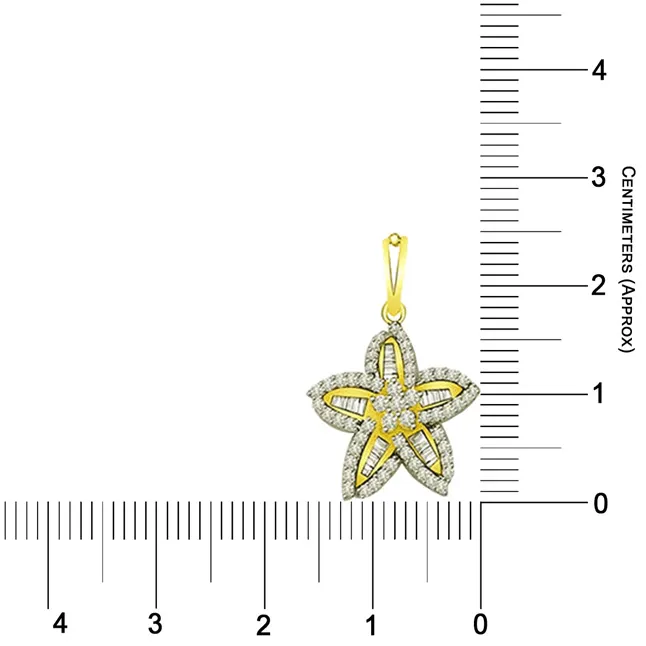 Starfish Diamonds - 0.50cts Two Tone Real Diamond Pendant (P601)