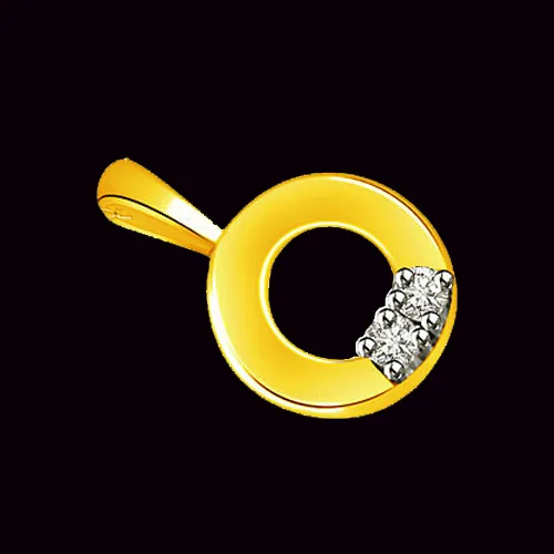 Donut Loop -0.06 cts Diamond Pendants -Designer Pendants