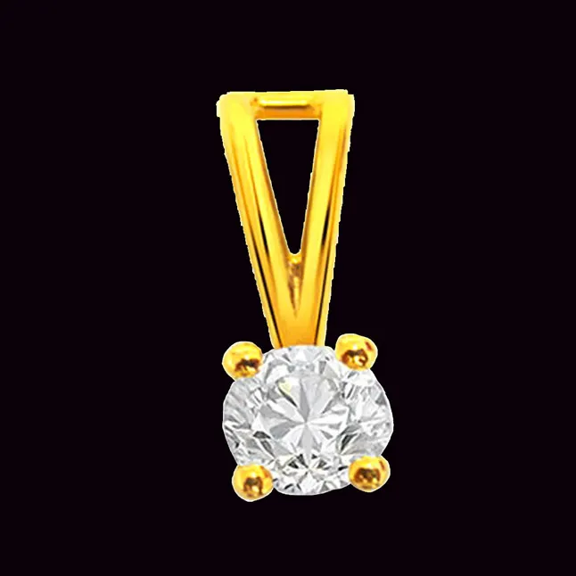 0.36cts Real Diamond Solitaire Pendant (P621)