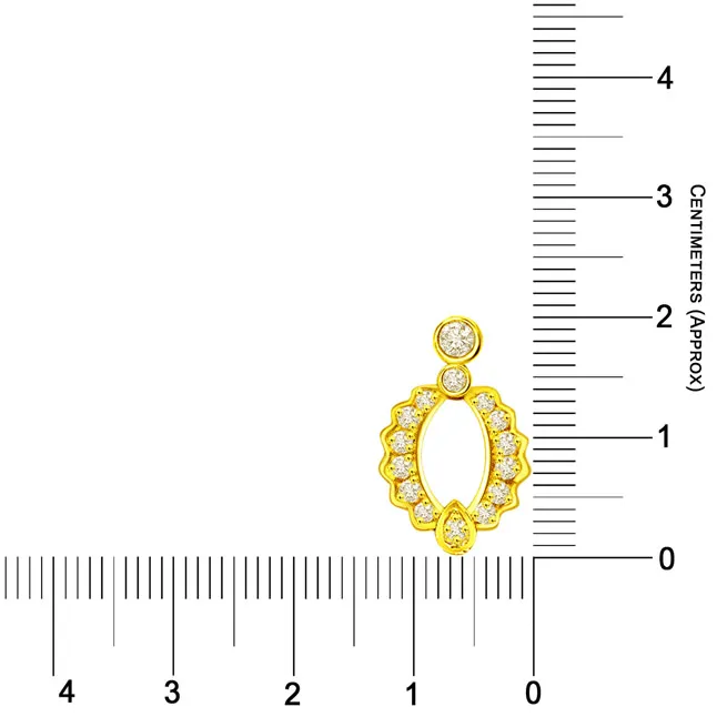 0.20cts Elegant Curves Real Diamond Pendant (P631)