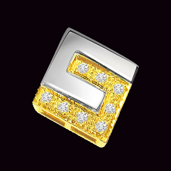 For Someone Special - Real Diamond Two Tone Pendant (P65)