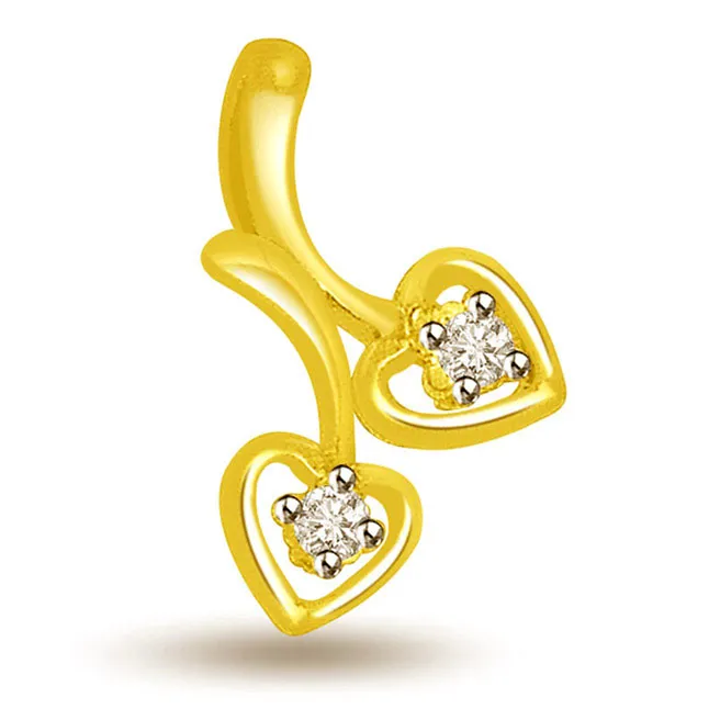 Little Hearts Diamond Pendants