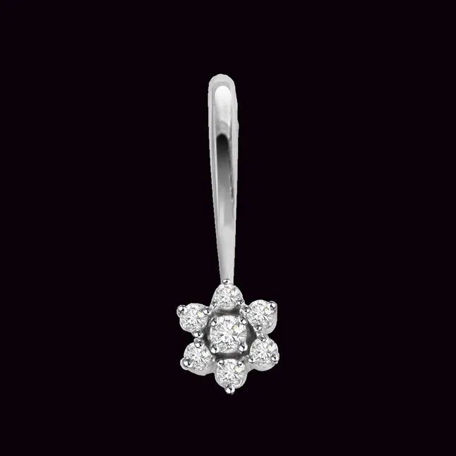 Real Diamond Rose Pendant (P69)