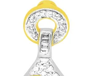 0.65 cts Fancy Diamond Pendants In 18K Gold -Designer Pendants