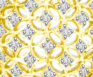 0.45 cts Heart Shape Diamond 18K Gold Pendants