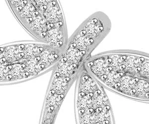 0.42 cts Diamond 14K Butterfly Pendants -Designer Pendants