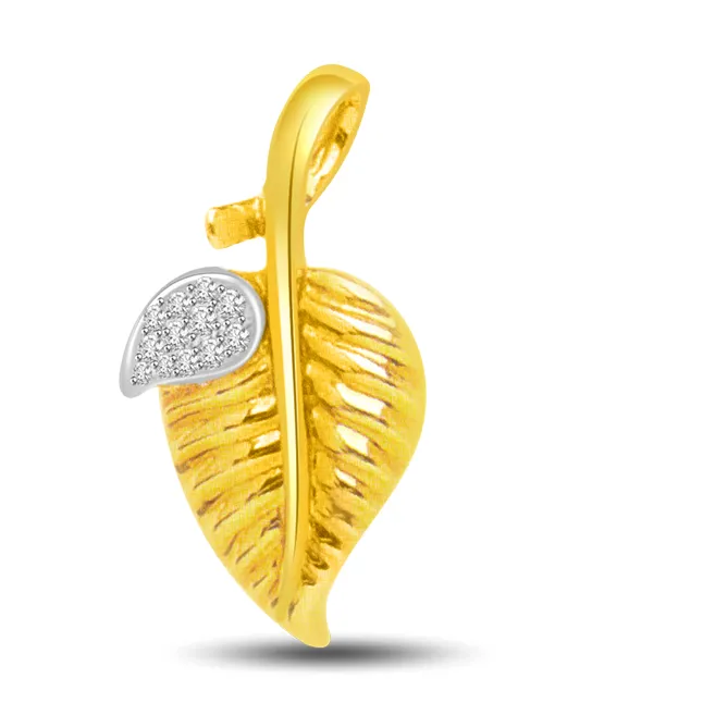 Petals Of Love : Diamond & Gold Pendants -Designer Pendants