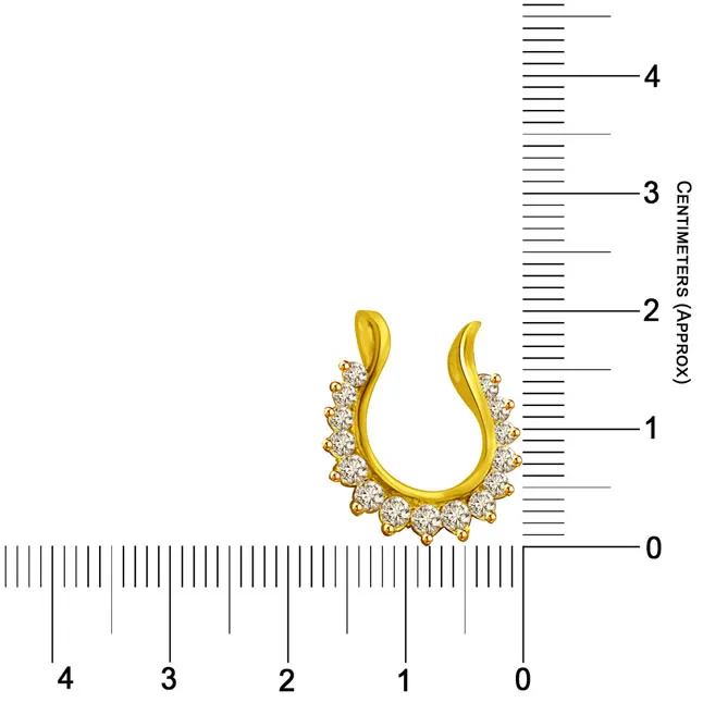 0.22CT Diamond Studded Horseshoe 18kt Pendants -Designer Pendants