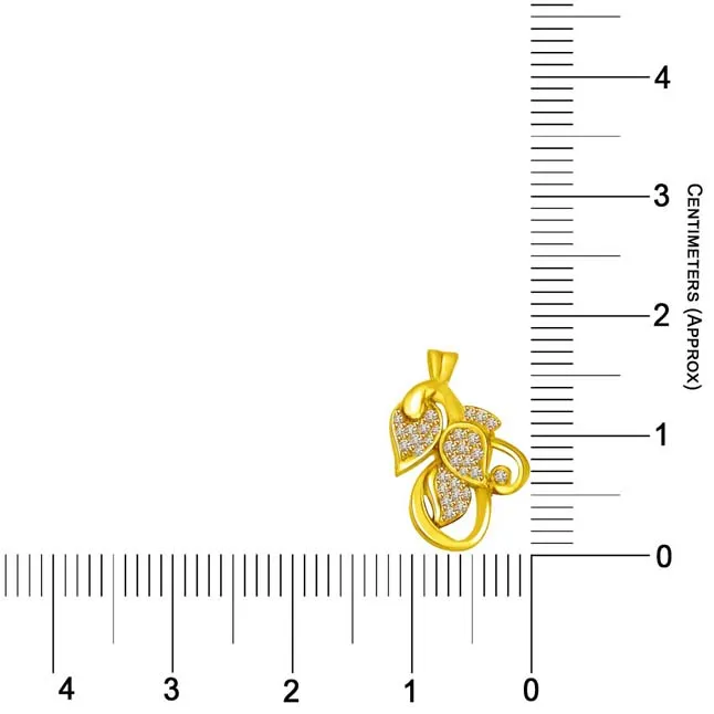 A Symbol of Love: You, Me & Our Love 3-Leaf Diamond Pendant (P812)