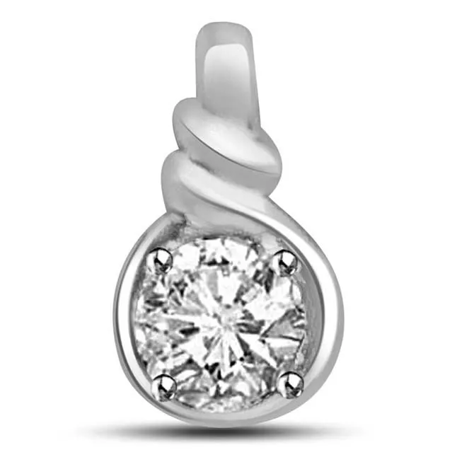 I am with You -0.30ct Diamond Solitaire Pendants -Solitaire