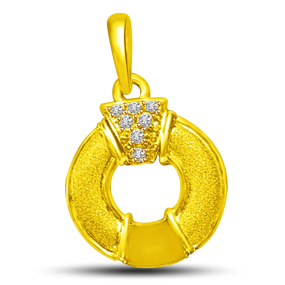 My Life is Encircled by You 18KT Gold & Diamond Pendants -Designer Pendants