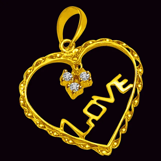 DIAMOND HEART : An Expression of Beautiful Love.. Pendant for You (P889)