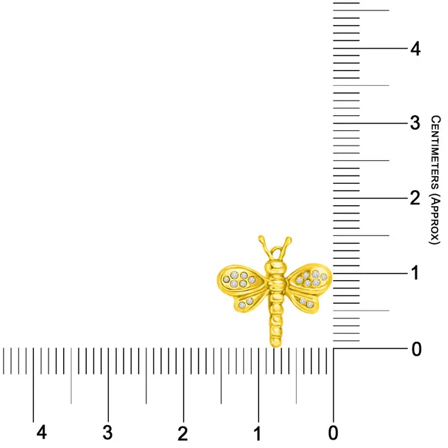 0.10CT Diamond & Gold Butterfly Pendants for My Princess -Teenage