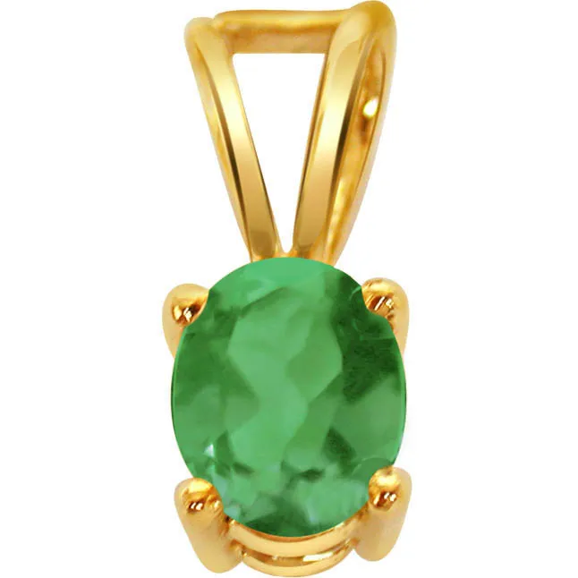 Royal Radiance -Emerald Gold Pendants
