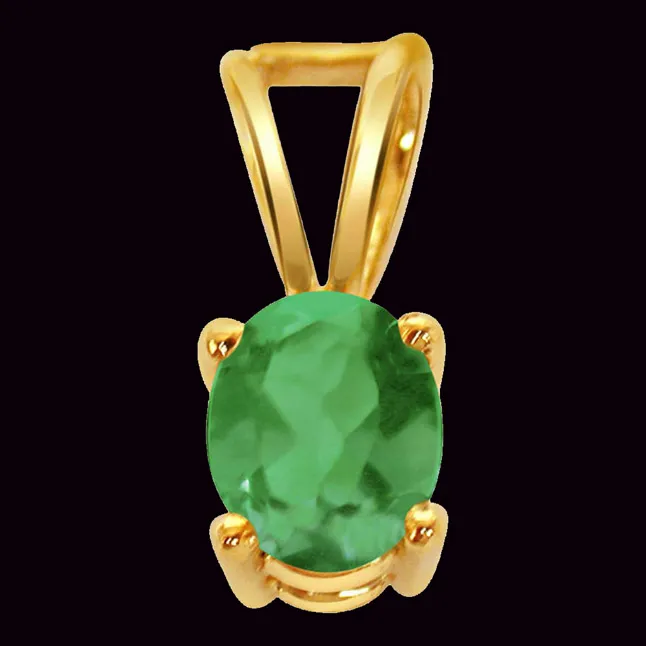 Royal Radiance -Emerald Gold Pendants