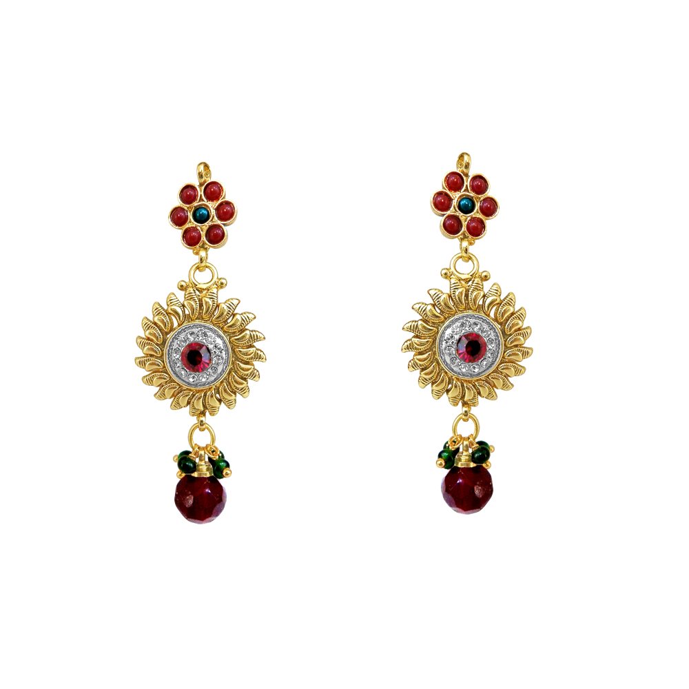 Polki Necklace Earrings Set