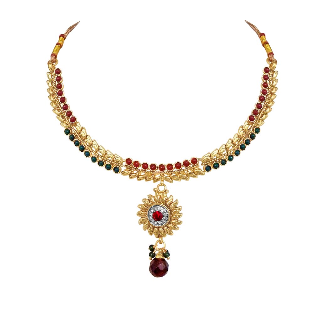 Polki Necklace Earring Set (PS102)